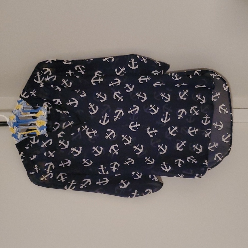 Rue21 Sheer Anchor Shirt